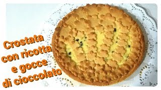 Crostata con ricotta e gocce di cioccolato [upl. by Dibbell]