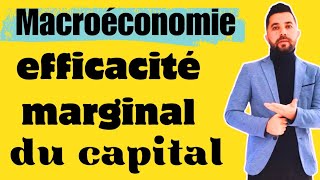 Efficacité marginale du capital [upl. by Mccullough]