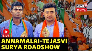 Annamalai Tejasvi Surya Start Election Campaign Live  Bengaluru Live Lok Sabha Election 2024 N18L [upl. by Petronella342]