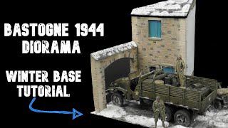 135 Scale Bastogne Diorama Tutorial  Winter and snow diorama base guide [upl. by Lud]