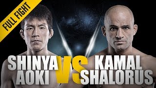 ONE Full Fight  Shinya Aoki vs Kamal Shalorus  The Japanese Submission Wizard  August 2014 [upl. by Miriam318]