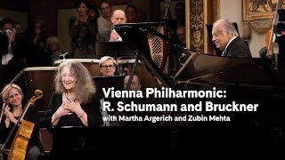 Vienna Philharmonic Schumann and Bruckner with Martha Argerich and Zubin Mehta  Carnegie Hall [upl. by Afatsum]