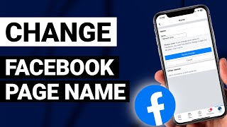 How To Change Facebook Page Name  2024 [upl. by Annaoy]