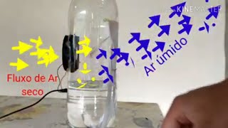 Umidificador de ar caseiro garrafa pet  pet bottle air humidifier [upl. by Ansev]