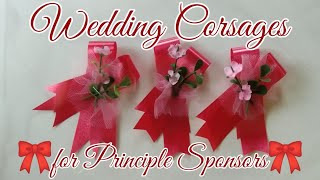 Wedding Corsages for Principle Sponsors  DIY CORSAGES [upl. by Adorne13]