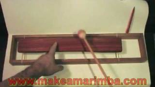 Tuning Marimbas  Finding the Nodes [upl. by Imak696]