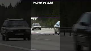 W140 vs E38 bmwe38 w140amg w140 w140sclass 90scars [upl. by Frere768]