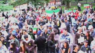 DemonstrationTazahorat Iranians in Portland show solidarity to Iranians in Iranتظاهرات [upl. by Ikik]