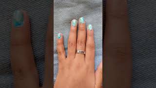 Water Marble Ocean Nail Art nailart nailswatermarble oceanwaves oceannails tutorial [upl. by Rozella976]