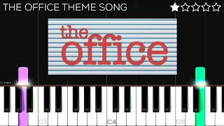 The Office Theme Song  EASY Piano Tutorial [upl. by Wilek]