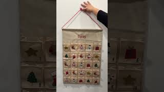 Personalised Christmas Decoration  Embroidered Advent Calendar 🎄 [upl. by Bevan958]