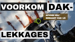 Voorkom daklekkage door smeltende sneeuw Ik laat je zien hoe [upl. by Nomolos]