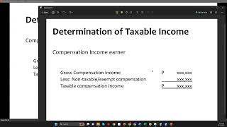 Chapter  7 Introduction to Regular Income Tax October 7 2023 [upl. by Rhines97]