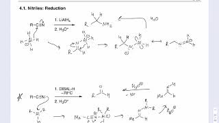 Lecture 25 Part 3 Addition Reaction to Nitriles [upl. by Irtimed]