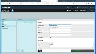 roundcube webmail  Signature [upl. by Rame]