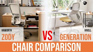 Haworth Zody Task Chair vs Knoll Generation Task Chair Comparison [upl. by Beau]