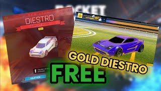 FREE GOLD DIESTRO FOR ROCKET LEAGUE AND SIDESWIPE rocketleague freeitems [upl. by Gonagle889]