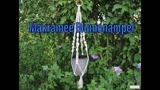 Makramee Blumenampel 1 DIY  Macrame plant hanger [upl. by Biddy]