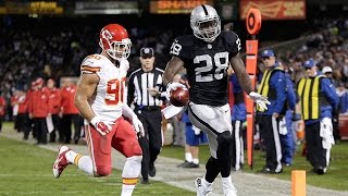 Latavius Murray breaks a 90yard touchdown Week 12 2014 [upl. by Aimit429]