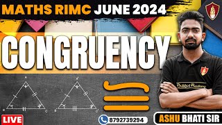 Congruency Maths Class  RIMC Online Free Coaching  RIMC Online Classes  RIMC Online Coaching [upl. by Notyarb]