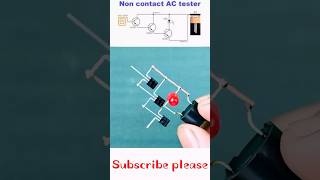 Non Contact AC Line Tester Circuitshorts diycircuit electronicsproject [upl. by Chaffin]