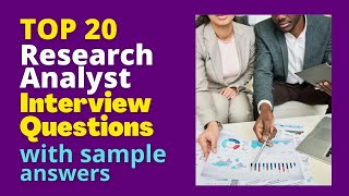 Research Analyst Interview Questions and Answers for 2024 [upl. by Leora]