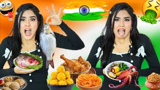 Eating FOOD from Different STATES of India 🇮🇳 OMG Reaction 😱 [upl. by Assirehc879]