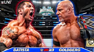 Goldberg vs Batista  WCW Hardcore Championship Match  NXT  September 14 2024 [upl. by Glick]