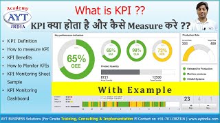 What is KPI  KPI Dashboard  Quality Objectives  How to make KPI Monitoring SheetHindiAYT India [upl. by Johnstone]