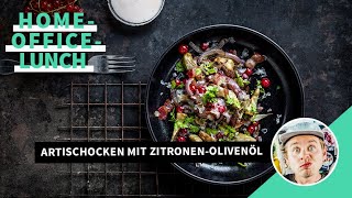 Artischocken mit ZitronenOlivenöl veggie 💚 [upl. by Kannav]