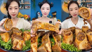 MUKBANG beef bone marrow ASMR  The best of delicious Man La food 12 shorts [upl. by Hillell877]