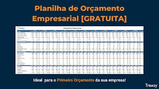 Planilha de Orçamento Empresarial Gratuita crie o primeiro orçamento de sua empresa [upl. by Guerra105]