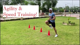 Agility amp Speed Training Cones drills Fast feet Improve footwork and Coordinationforeveryone [upl. by Suu]