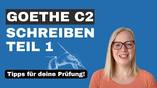 Goethe C2 Schreiben Teil 1  quotSprachliche Varianten formulierenquot [upl. by Jonme327]