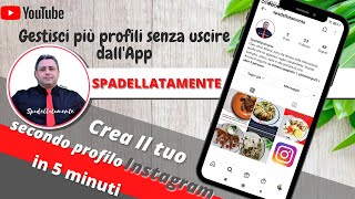 Come creare un secondo profilo su instagram velocemente [upl. by Eltsyrhc895]