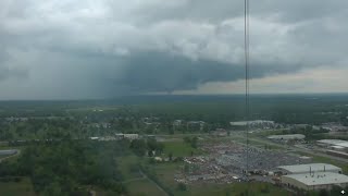 Tornado touching down in Joplin [upl. by Nyrtak]