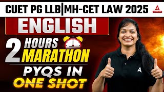 Important English PYQs In One Shot for CUET PG LLB 2025MHCET Law 2025  CUET PG LLB English 2025 [upl. by Meuse]