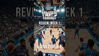 NBA Power Rankings Review Week 1 [upl. by Hendricks]