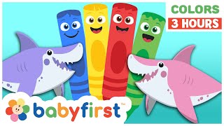 Toddler Learning Video  COLOR CREW  Songs Magic Adventures amp More  3 Hours Video  BabyFirst TV [upl. by Sacci]