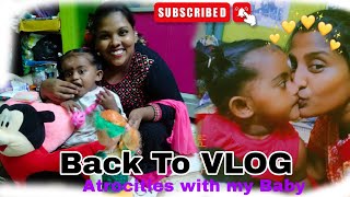 Back To VLOG  Fun Atrocities with my Baby  DIML  Britto with Sandy  CoupleVlog  vlog [upl. by Anesusa]