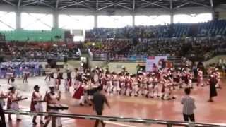 quotCamarines Norte State CollegeLaboratory High Schoolquot 2014 Regional Band amp Majorette Competition [upl. by Aldwon]