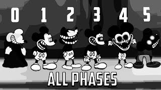 Mickey Mouse ALL PHASES 05 PHASES Friday Night Funkin [upl. by Till]