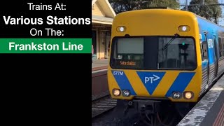 Trains On The Frankston Line 28082024 [upl. by Richman]