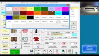 Stampa scontrini e marcature con il software WinLav Gestione Lavanderia [upl. by Nagaer]