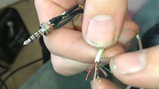 “headphone jack” REPAIR 35mm replacement repair plug jack trrs 4 pole stereo male fancasee [upl. by Notsla]