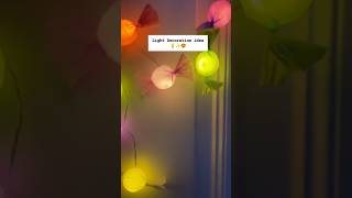 Diwali special light decoration idea diynausikhyacookerdiwalitrendingyoutubeshortsviralshort [upl. by Wivina]