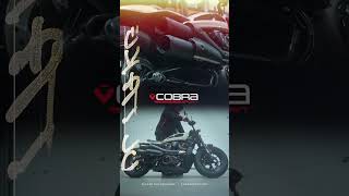 HarleyDavidson Sportster S Exhaust Sound by Cobra Sport Exhausts  Aggressive Sound and Performance [upl. by Akehs]