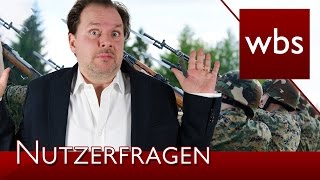 Nutzerfragen Wann dürfen Soldaten Befehle verweigern  Rechtsanwalt Christian Solmecke [upl. by Carrillo]