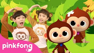 Monkey Banana Dance and more  Baby Monkey  Compilation  Dance Along  Pinkfong Songs for Kids [upl. by Osgood]