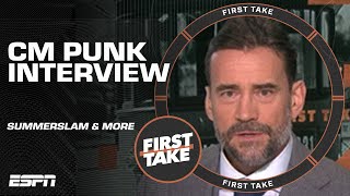 CM Punk on facing Drew McIntyre at SummerSlam amp Top 5 favorite wrestlers of all time  First Take [upl. by Hewes]